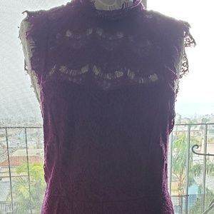 Free People Lace Open Back Dress